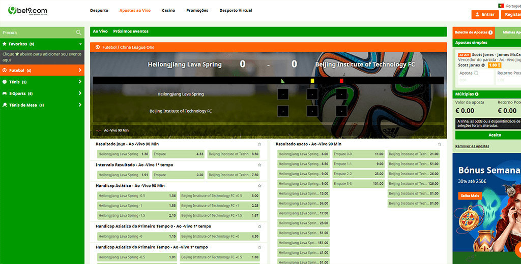 Bet9 apuestas en vivo