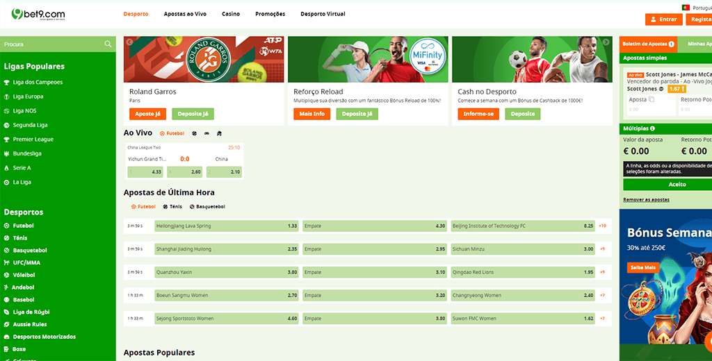 Bet9 apuestas deportivas